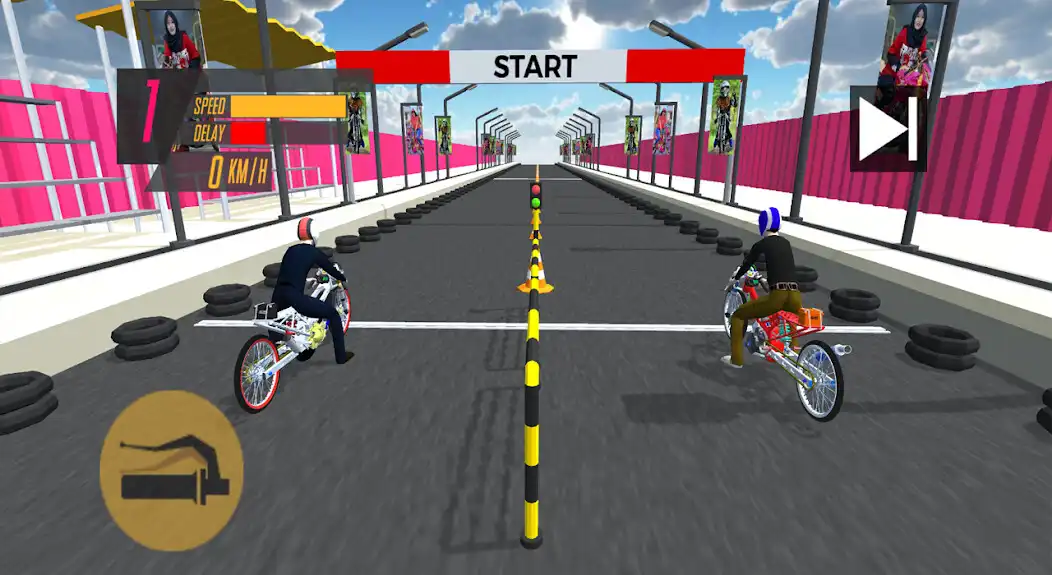 Play Drag Bike 500M Indonesia  and enjoy Drag Bike 500M Indonesia with UptoPlay