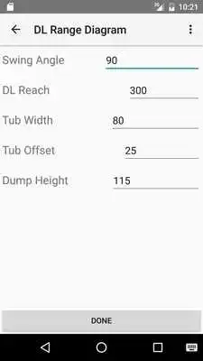 Play Dragline Range Diagram