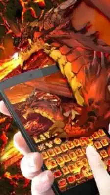 Play Dragon And Flame Magma Keyboard Theme