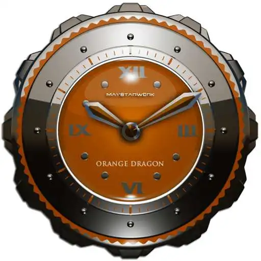 Free play online Dragon Clock widget orange APK Free play online Dragon Clock widget orange APK