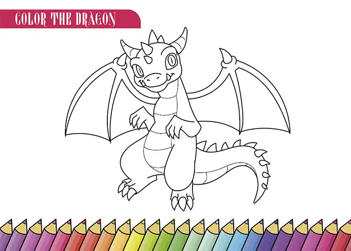 Play Dragon Coloring as an online game Dragon Coloring with UptoPlay