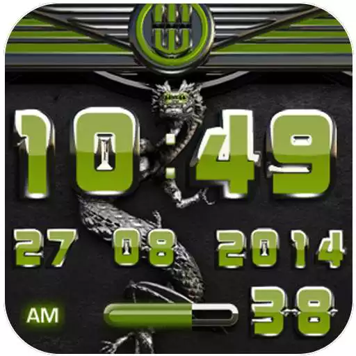 Free play online dragon digital clock olive  APK