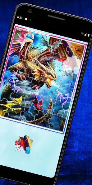 Play Dragon fantasy Jigsaw Puzzle as an online game Dragon fantasy Jigsaw Puzzle with UptoPlay