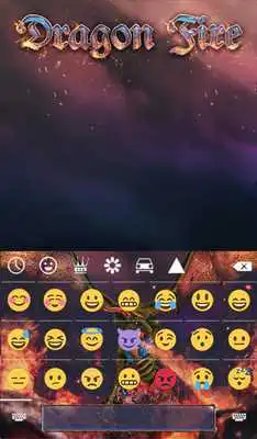 Play Dragon Fire Animated Keyboard + Live Wallpaper