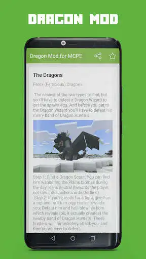 Play Dragon Mod for MCPE as an online game Dragon Mod for MCPE with UptoPlay