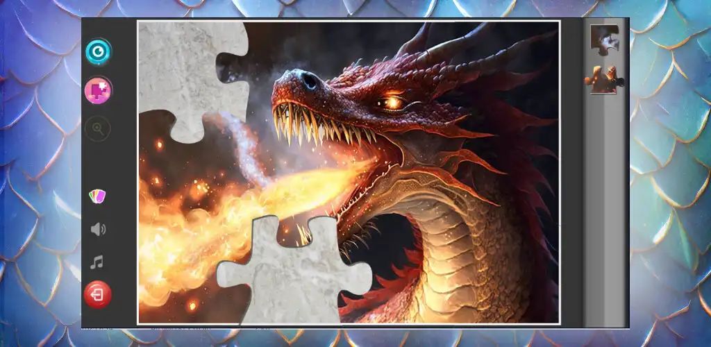 Play Dragon Puzzle Game as an online game Dragon Puzzle Game with UptoPlay