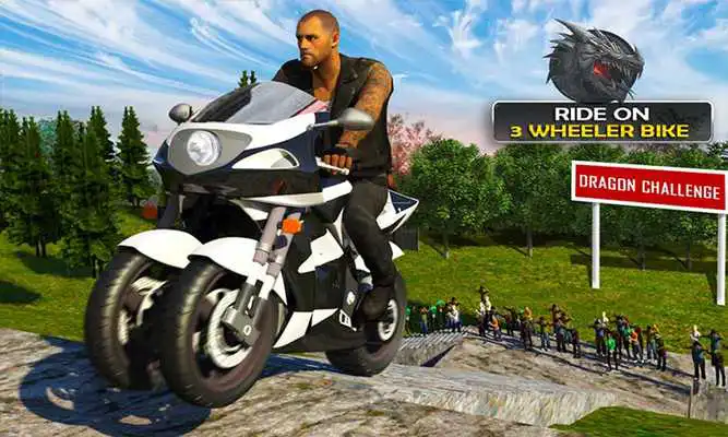 Play Dragon Road Stunt Bike Challenge: Extreme Offroad
