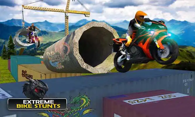 Play Dragon Road Stunt Bike Challenge: Extreme Offroad