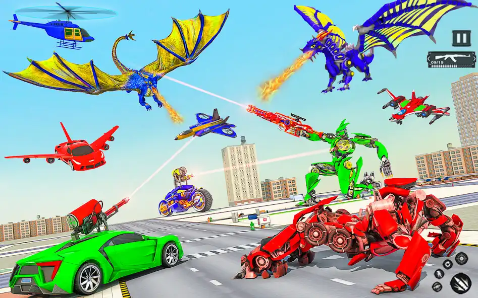 Play Dragon Robot Car Transform Sim as an online game Dragon Robot Car Transform Sim with UptoPlay