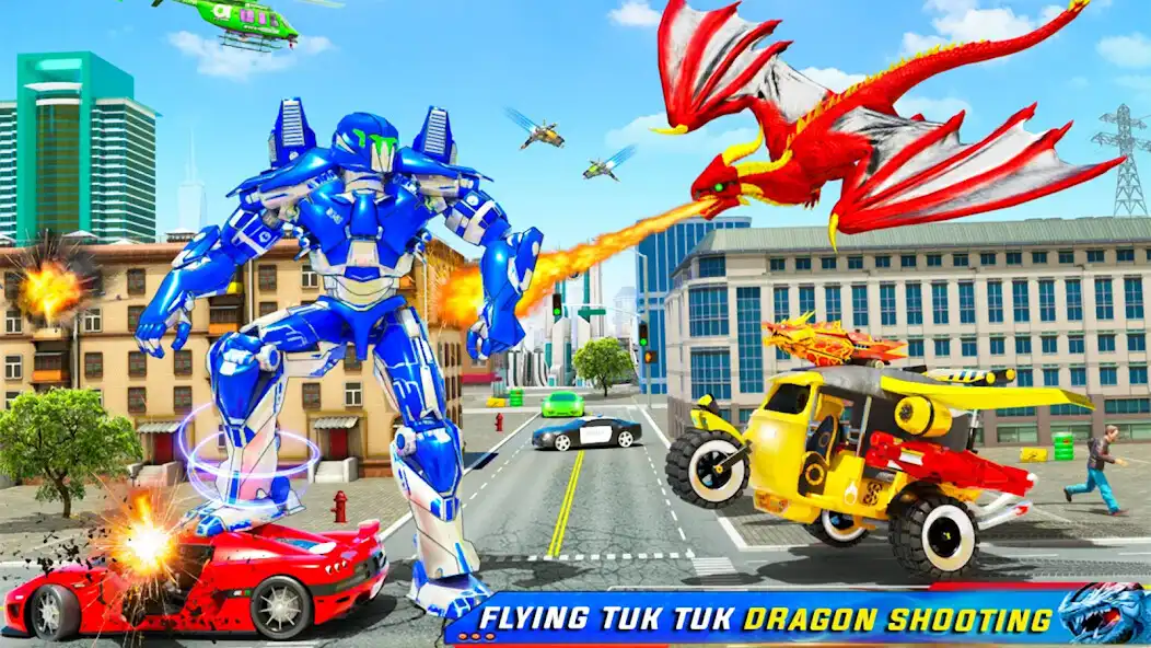 Play Dragon Robot Tuk Tuk Transform  and enjoy Dragon Robot Tuk Tuk Transform with UptoPlay