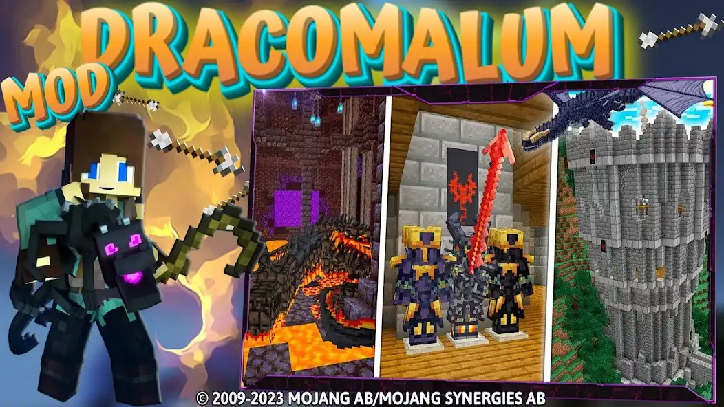 Play Dragons Dracomalum: MCPE Mods as an online game Dragons Dracomalum: MCPE Mods with UptoPlay
