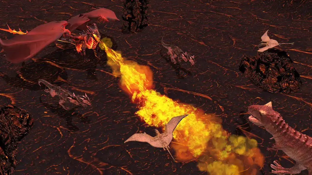 Play Dragon vs Dinosaur: Epic War as an online game Dragon vs Dinosaur: Epic War with UptoPlay