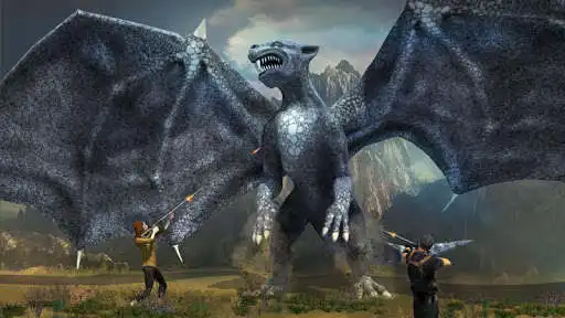 Play Dragon vs Dinosaur Hunter: Dinosaur Games as an online game Dragon vs Dinosaur Hunter: Dinosaur Games with UptoPlay