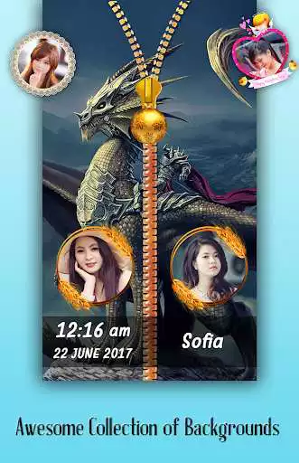 Play Dragon Zipper Lock Screen  and enjoy Dragon Zipper Lock Screen with UptoPlay