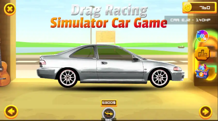 Play Drag Racing Simulator Car Game as an online game Drag Racing Simulator Car Game with UptoPlay