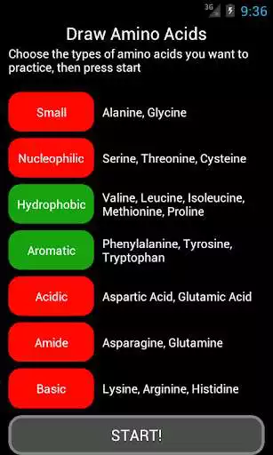 Play Draw Amino Acids as an online game Draw Amino Acids with UptoPlay