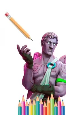 Play Draw and coloring book for fortnite