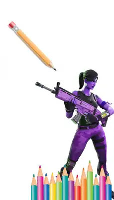 Play Draw and coloring book for fortnite
