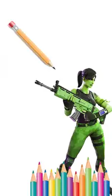 Play Draw and coloring book for fortnite
