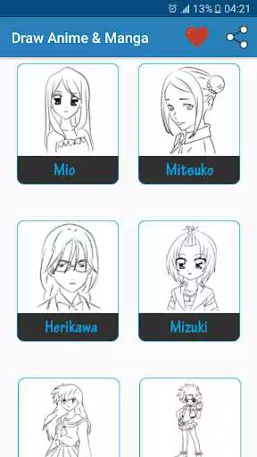 Play Draw Anime Manga as an online game Draw Anime Manga with UptoPlay