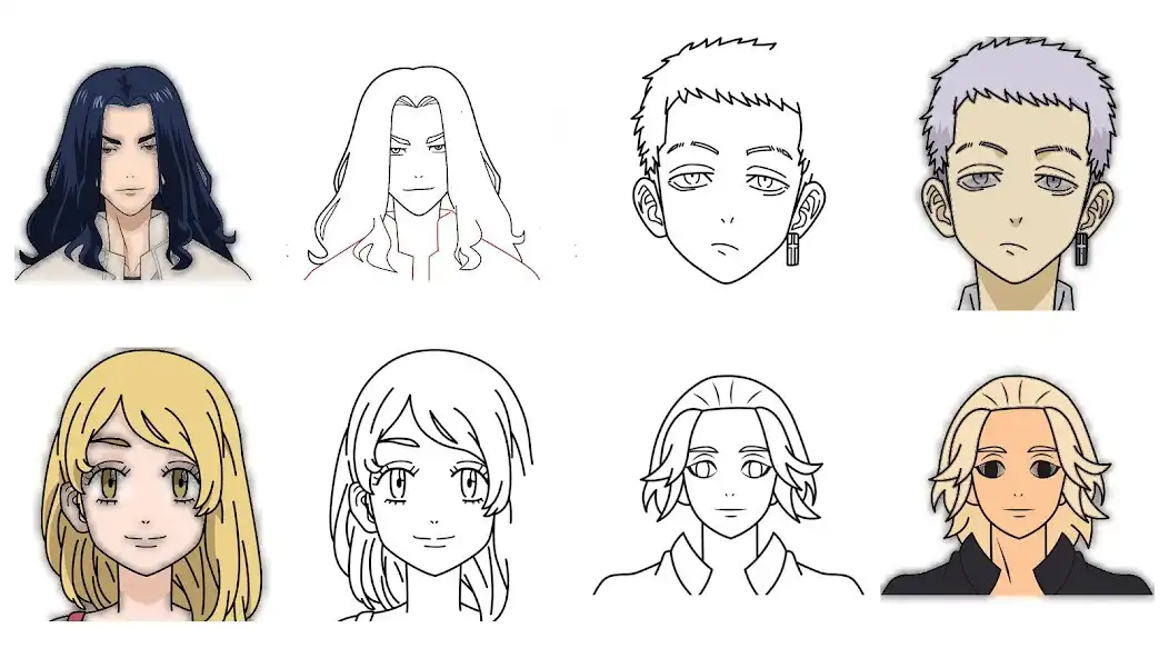 Play Draw Anime Tokyo Revengers as an online game Draw Anime Tokyo Revengers with UptoPlay