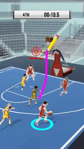 Play Draw BasketBall as an online game Draw BasketBall with UptoPlay