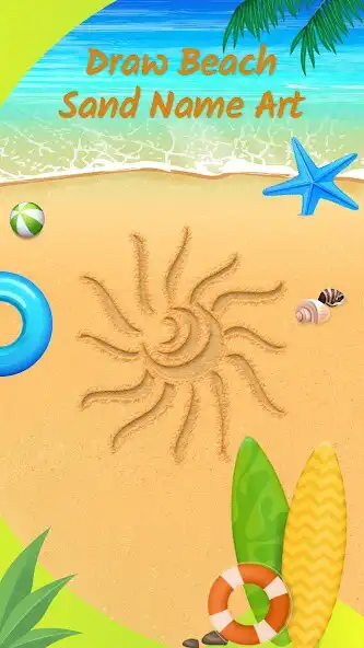 Play Draw Beach Sand Name Art  and enjoy Draw Beach Sand Name Art with UptoPlay
