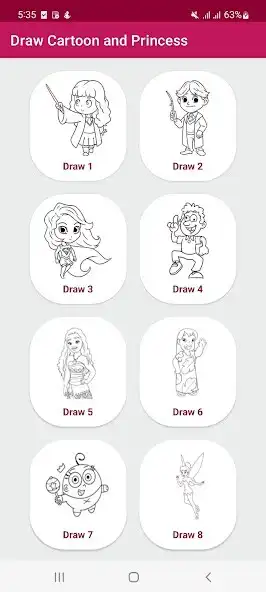 Play Draw Cartoon and Princess  and enjoy Draw Cartoon and Princess with UptoPlay