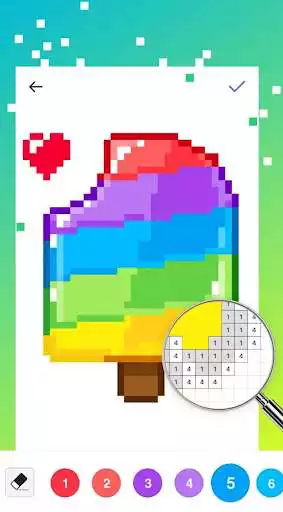 Play Draw Color by Number - Sandbox Pixel Art