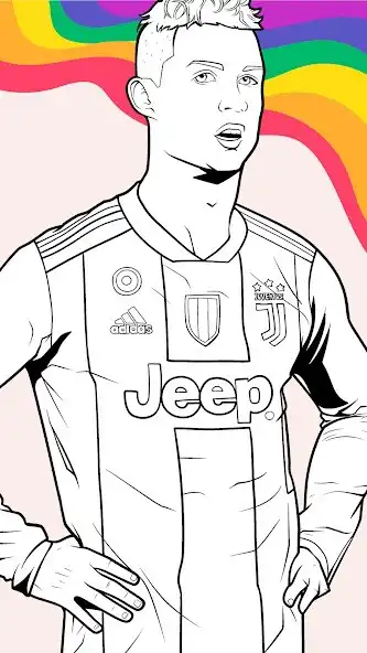 Play Draw Coloring Football Players as an online game Draw Coloring Football Players with UptoPlay