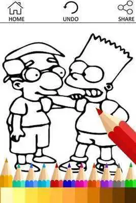 Play Draw Coloring for The Simpson