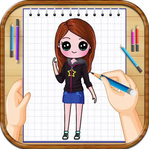 Play Draw Cute Girls - Learn How to Draw Famous Girls APK