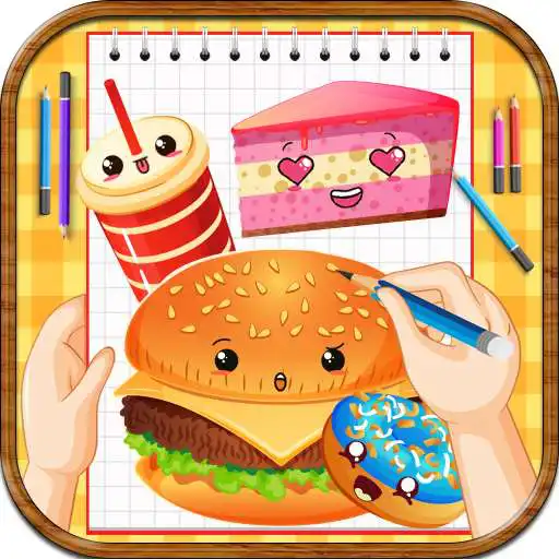 Play Draw Food & Drinks - Learn How to Draw Cute Food APK