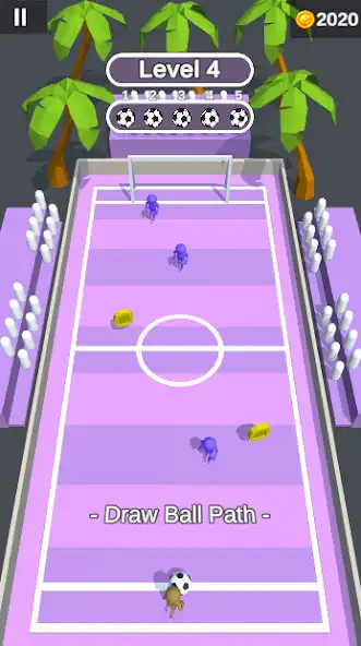 Play Draw Football 3D as an online game Draw Football 3D with UptoPlay