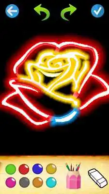 Play Draw Glow Flower