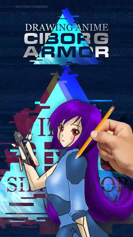 Play Drawing Anime Cyborg Armor