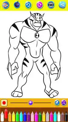 Play Drawing Ben Ten - Coloring Pages