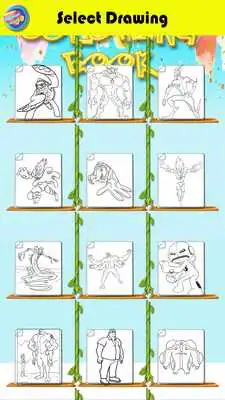 Play Drawing Ben Ten - Coloring Pages