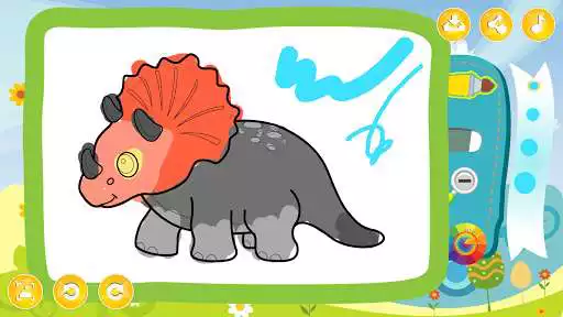 Play Drawing board for kids - Children coloring games as an online game Drawing board for kids - Children coloring games with UptoPlay