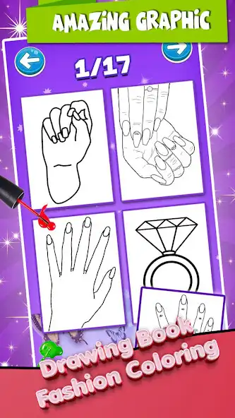 Play Drawing Book Fashion Coloring as an online game Drawing Book Fashion Coloring with UptoPlay