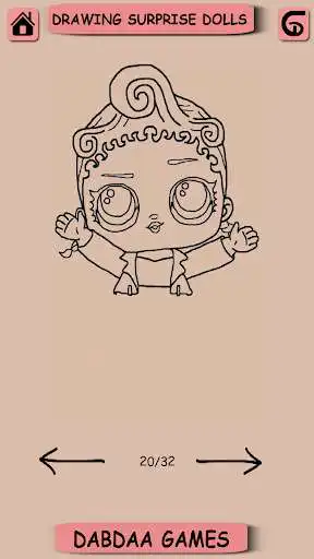 Play Drawing Cute Dolls as an online game Drawing Cute Dolls with UptoPlay