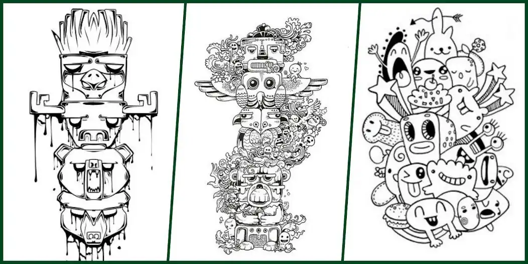 Play Drawing Doodle Art Ideas as an online game Drawing Doodle Art Ideas with UptoPlay