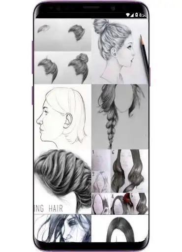 Play Drawing Realistic Hair as an online game Drawing Realistic Hair with UptoPlay