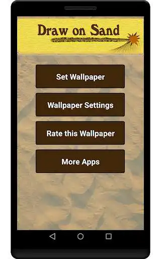 Play Draw on sand live wallpaper