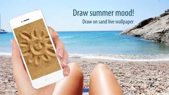 Play Draw on sand live wallpaper