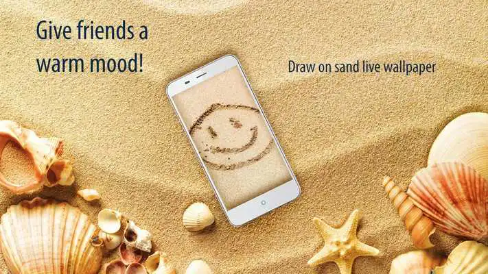 Play Draw on sand live wallpaper