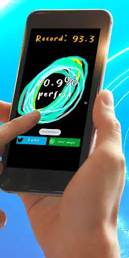 Play Draw Perfect Circle - The Circle App as an online game Draw Perfect Circle - The Circle App with UptoPlay