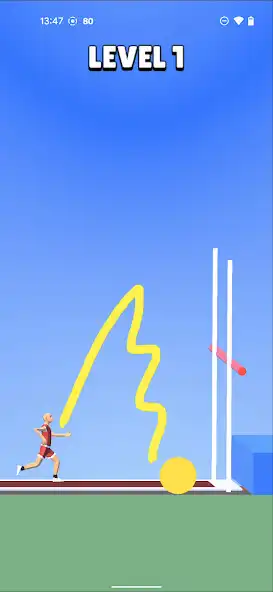 Play Draw Pole Jumping as an online game Draw Pole Jumping with UptoPlay