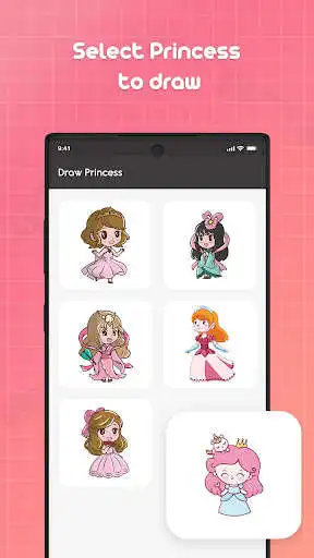 Play Draw Princess Step by Step as an online game Draw Princess Step by Step with UptoPlay