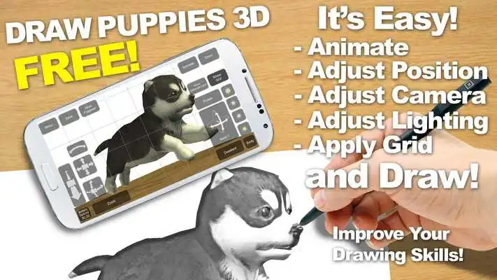 Play Draw Puppies 3D Free
